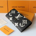 Louis Vuitton Sarah Wallet Bicolor Monogram Empreinte Black And Beige 19cm M80496 - Image 5