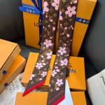 Louis Vuitton X Takashi Murakami Monogram Cherry Blossom Bandeau Bb In Tan 120cm M96084 - Image 6