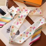 Louis Vuitton X Takashi Murakami Monogram Multicolor Bb Bandeau In White 120cm M94963 - Image 5