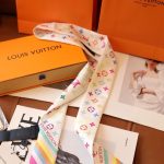 Louis Vuitton X Takashi Murakami Monogram Multicolor Bb Bandeau In White 120cm M94963 - Image 6