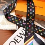 Louis Vuitton X Takashi Murakami Monogram Multicolor Bb Bandeau In Black 120cm M96086 - Image 4