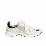 Chanel Sneaker Light Gold Light Gray And Black G46609 B21320 U2404 - Image 9