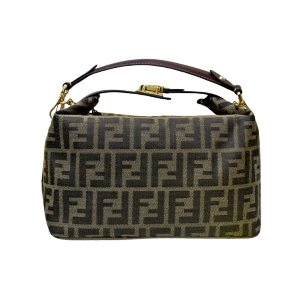 Fendi Zucca Jacquard Mini Pouch Bag Brown 27Cm - Image 2