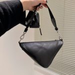 Prada Triangle Leather Mini Bag Black 27Cm 1Bh190 2Bya F0002 V Bro - Image 4