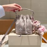 Louis Vuitton Nano Noé Brume Gray And White Quartz 16cm M14224 - Image 3