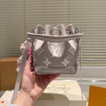 Louis Vuitton Nano Noé Brume Gray And White Quartz 16cm M14224 - Image 5