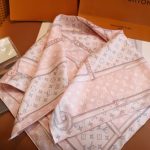 Louis Vuitton Lv Monogram Confidential Square Scarf Pink 90cm - Image 5
