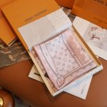 Louis Vuitton Lv Monogram Confidential Square Scarf Pink 90cm - Image 6