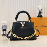 Louis Vuitton Capucines BB Bag Black 27cm - Image 3