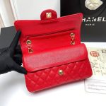 Chanel Medium Classic Flap Bag Dark Red Caviar 26Cm - Image 7
