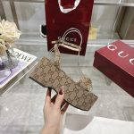 Gucci Women Horsebit Flatform Sandal Beige And Ebony 794718 2Hk80 9741 - Image 5