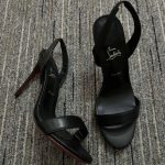 Christian Louboutin O Condora Strappy Sandal Patent Leather Black 1250975B439 - Image 3