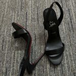 Christian Louboutin O Condora Strappy Sandal Patent Leather Black 1250975B439 - Image 4