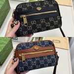 Gucci Mini Ophidia GG Denim Jacquard Black And Ivory 17cm - Image 4