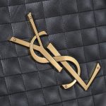 Saint Laurent Icare Maxi Quilted Shoulder Bag Black 50cm 698651AAANG1000 - Image 5