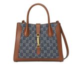 Gucci Jackie 1961 Original Gg Dark Denim Blue 30Cm 649016 2Kqgg 8375