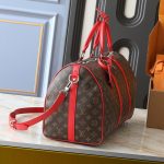 Louis Vuitton Keepall Bandoulière 45 Sari Red 50cm M13808 - Image 4