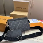 Louis Vuitton Gaston Wearable Wallet Monogram Eclipse Black 21cm M81124 - Image 3