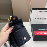 Chanel Maxi Hobo Bag Gold Tone Metal Black 25cm - Image 4