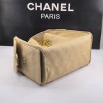 Chanel 25 Small Handbag Grained And Gold Tone Metal Beige 26cm - Image 6
