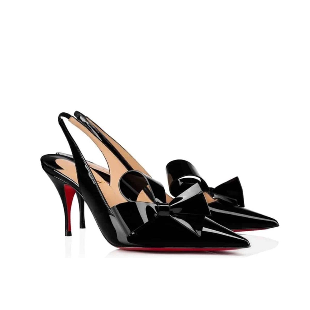 Christian Louboutin Clare Nodo 80 Slingback Black - Image 2