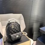 Chanel Classic Mini Backpack Black 12cm Ap3753 B06311 94305 - Image 3