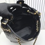 Chanel Shopping Bag Gold Tone Metal Black 33Cm AS5635 B20829 94305 - Image 11