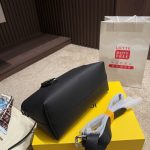 Fendi By The Way Medium Leather Boston Bag Black 20Cm 8BL1461D5F0GXN - Image 4