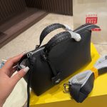 Fendi By The Way Medium Leather Boston Bag Black 20Cm 8BL1461D5F0GXN - Image 5