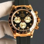 Rolex Cosmograph Daytona Bright Black And Golden With Diamonds 40mm 126518ln - Image 4