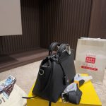 Fendi By The Way Medium Leather Boston Bag Black 20Cm 8BL1461D5F0GXN - Image 6