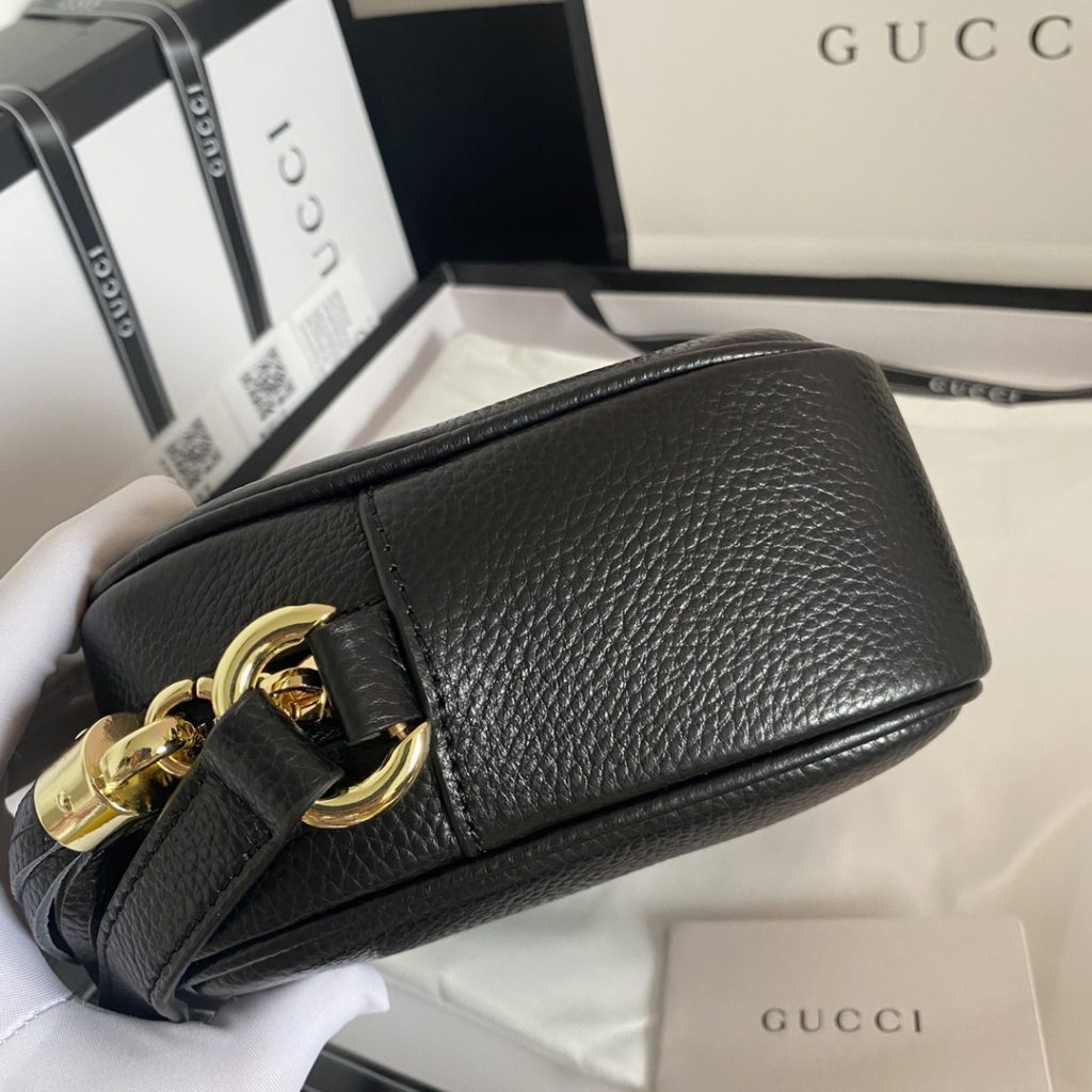 Gucci Soho Small Leather Disco Bag Black 308364 A7M0G 1000 - Image 8
