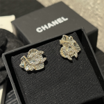 Chanel Cc Crystal Heart Earrings Gold Abg358 B21895 U3549 - Image 3