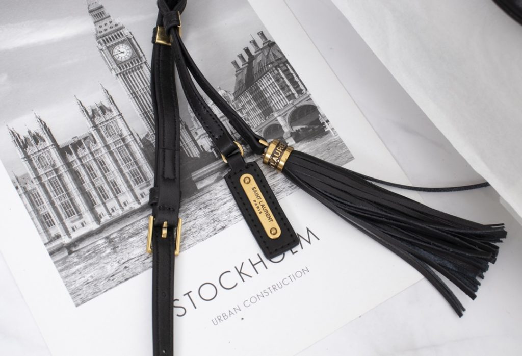 Saint Laurent Lou Camera Bag In Quilted Leather Black Gold 23cm 612544DV7071000 - Image 7