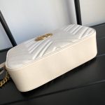 Gucci GG Marmont Small Matelassé Camera Bag White 24cm 447632 DTD1T 9022 - Image 3