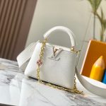 Louis Vuitton Capucines Mini White 21Cm M23718 - Image 3