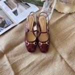 Gucci Women's Horsebit Pump Red Leather 801893 Bnc80 6207 - Image 4