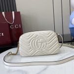 Gucci Gg Marmont Small Shoulder Bag ‎white 24cm 447632 Dtd1t 9022 - Image 6