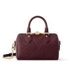Louis Vuitton Speedy Bandouliere 20 Monogram Empreinte Grenat Red 20Cm M25929