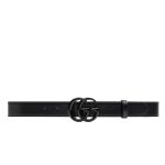Gucci Gg Marmont Thin Belt Black Leather 414516 18Yxv 1000