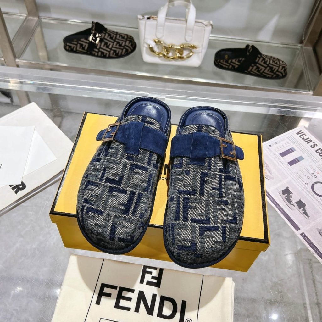 Fendi Feel Ff Mules Denim Blue 8r8448akzpf1pz7 - Image 10
