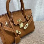 HERMES BIRKIN MINI GOLD HARDWARE EPSOM BROWN 20CM - Image 4