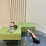 Gucci Women's Horsebit Pump With Crystals Black ‎795984 Bnc00 1000 - Image 9