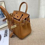 HERMES BIRKIN MINI GOLD HARDWARE EPSOM BROWN 20CM - Image 9