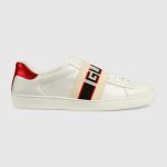 Gucci stripe leather sneaker - Image 2