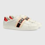 Gucci stripe leather sneaker - Image 3