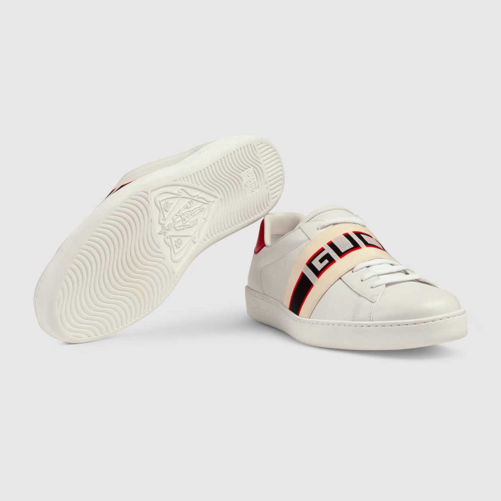 Gucci stripe leather sneaker - Image 6