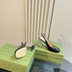 Gucci Women's Horsebit Pump With Crystals Black ‎795984 Bnc00 1000 - Image 7