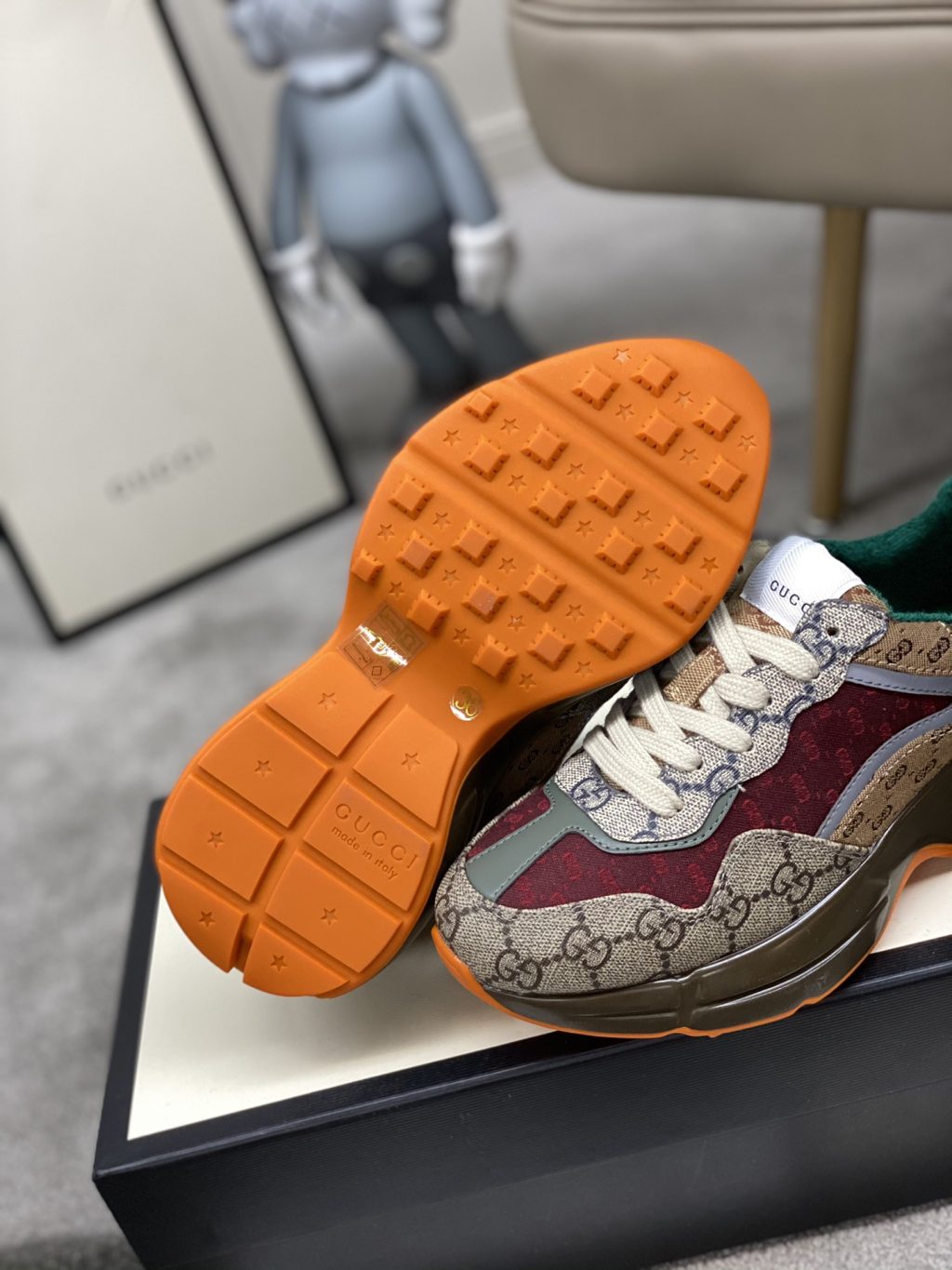 Gucci Women'S Gg Rhyton Sneaker ‎619891 99Wg0 6060 - Image 6