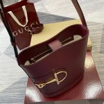 Gucci 73 Small Bucket Bag Rosso Ancora Red Smooth Leather 20Cm 833665 AAEC2 6207 - Image 9